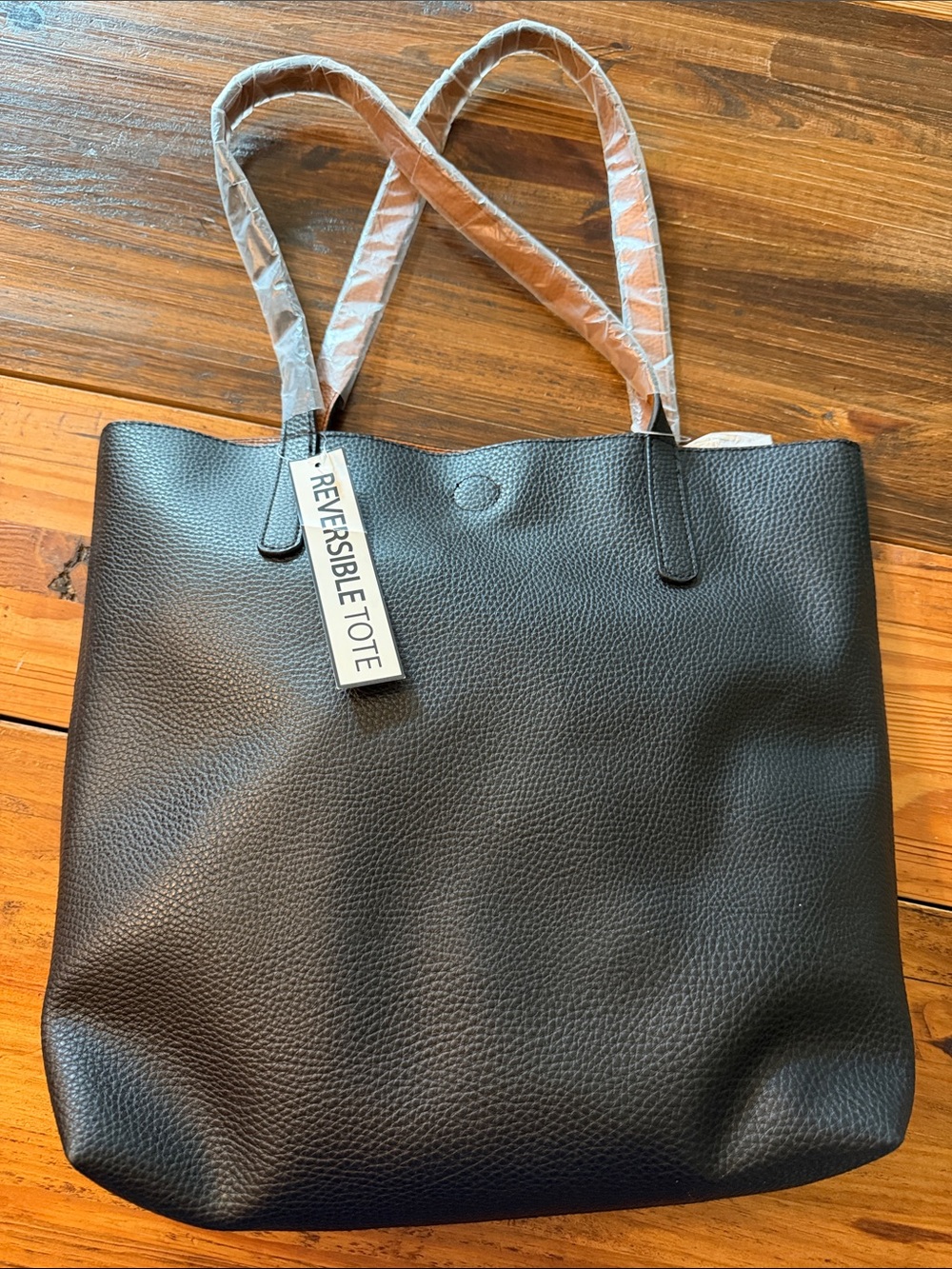 Reversible Black/Brown Tote Bag - Versatile Everyday Carry